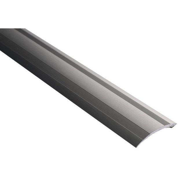 Eritasolista Maler uritettu, 0-10mm, 6.2x41x2000mm, alumiini, tarra, harjattu grafiitti