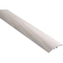 Eritasolista Maler sileä, 0-10mm, 5x40x2000mm, alumiini, tulppa, valkotammi