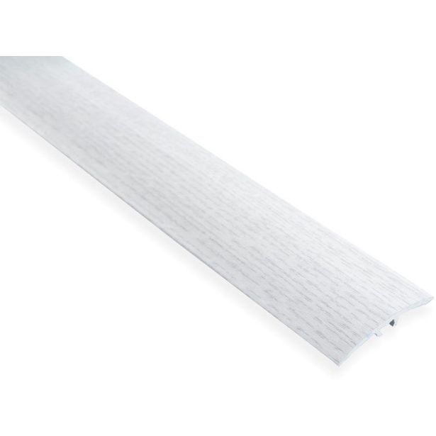 Eritasolista Maler sileä, 0-10mm, 5x40x2000mm, alumiini, tulppa, vanilla tammi