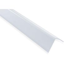 Askelkulmalista Maler uritettu, 35x35x2000mm, alumiini, tarra, valkoinen maalattu