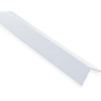 Kulmalista Maler sileä, 2x25x25x2000mm, alumiini, valkoinen maalattu