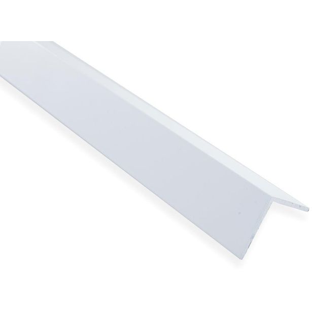 Kulmalista Maler sileä, 2x30x30x2000mm, alumiini, valkoinen maalattu
