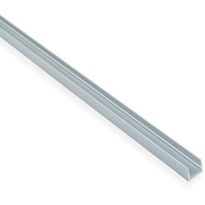 U-lista Maler sileä, 1,5x10x10x2000mm, alumiini, hopea anodisoitu