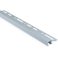 Laattalista Maler neliö, H10x26x2500mm, alumiini, hopea anodisoitu