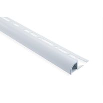Laattalista Maler pyöreä, H12x26x2500mm, alumiini, valkoinen maalattu