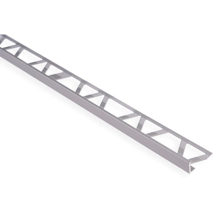 Päätelista Maler, 8mm laatoille, H8x20x2500mm, alumiini, hopea anodisoitu