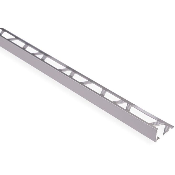 Päätelista Maler, 10mm laatoille, H10x23x2500mm, alumiini, hopea anodisoitu