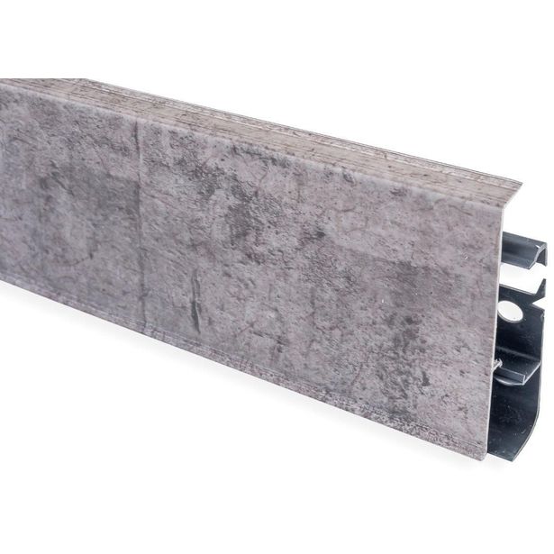 Jalkalista Maler PVC, 22x75x2500mm, harmaa tammi