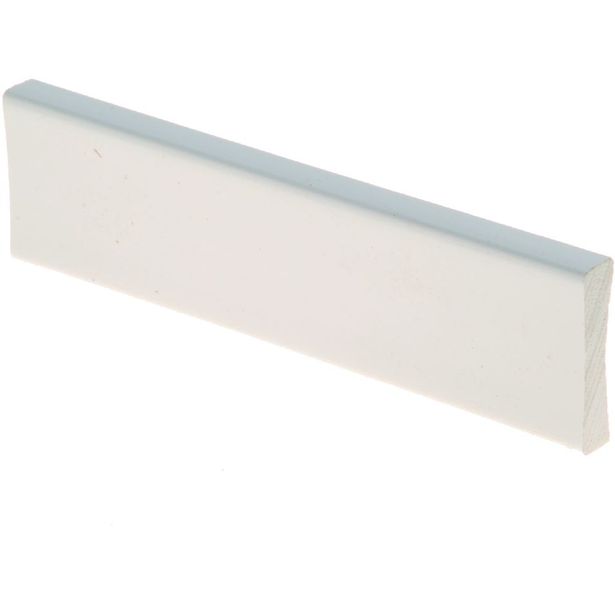 Peitelista Maler PVC, 10x42x2200mm, valkoinen