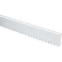 Peitelista Maler PVC, 10x32x2200mm, valkoinen