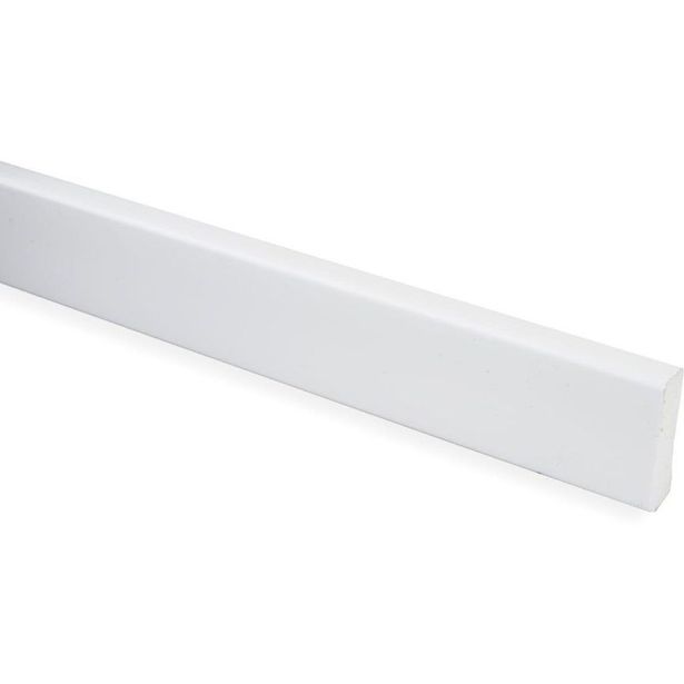 Peitelista Maler PVC, 10x32x2200mm, valkoinen