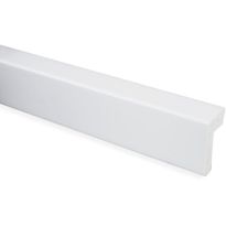 Reunalista Maler PVC, 25x42/15x2200mm, valkoinen