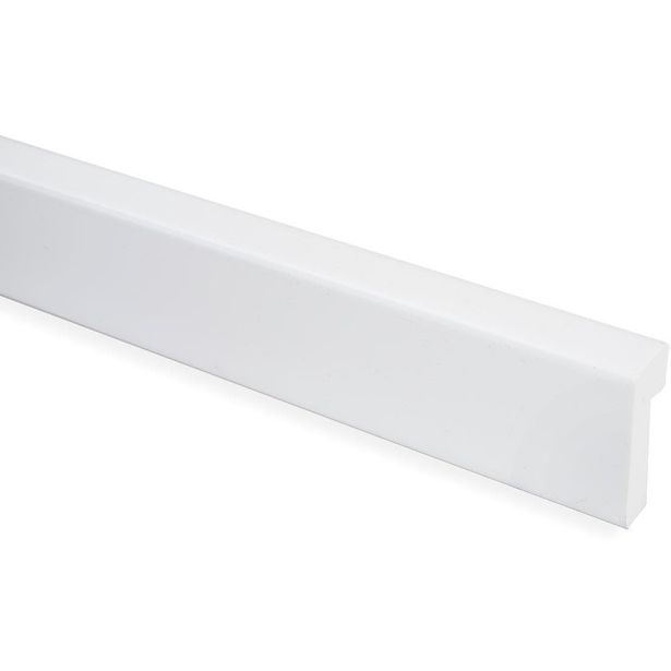 Reunalista Maler PVC, 17x42/7x2200mm, valkoinen