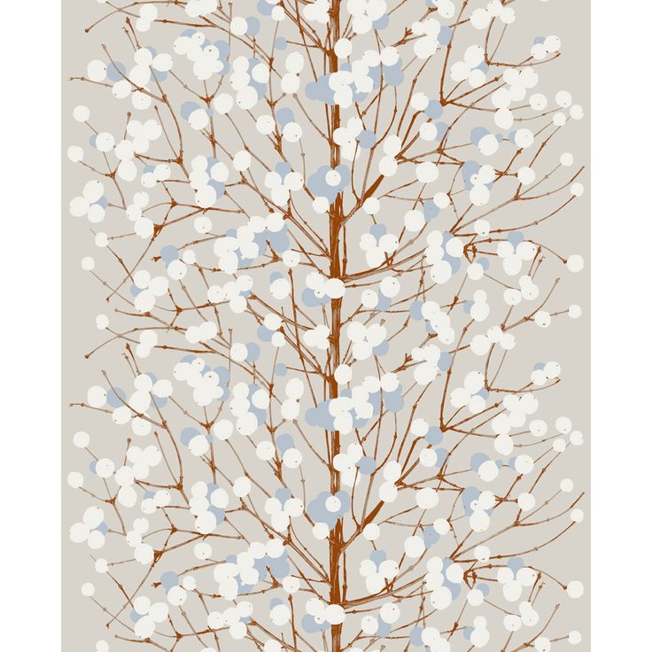 Kuitutapetti Marimekko Lumimarja, 23375, 0,70x10,05m, non-woven