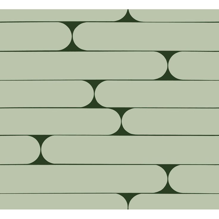 Tapetti Marimekko Putki, vihreä, 0.7x10.05m