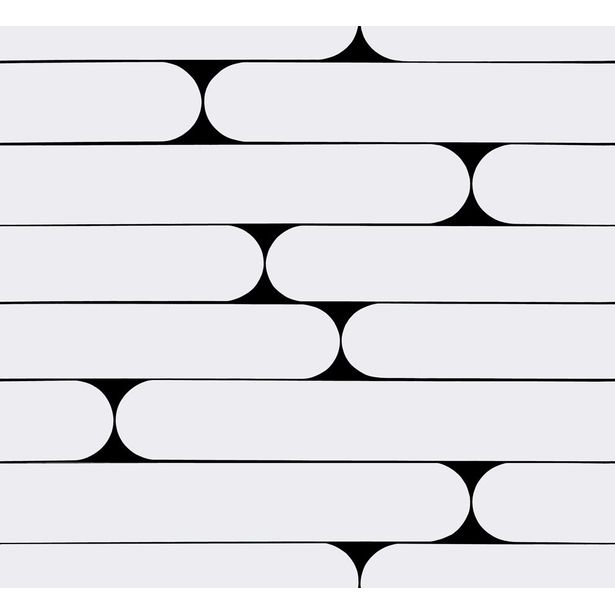 Tapetti Marimekko Putki, mustavalkoinen, 0.7x10.05m