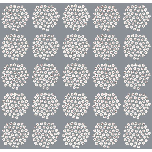 Tapetti Marimekko Puketti, siniharmaa, 0.7x10.05m