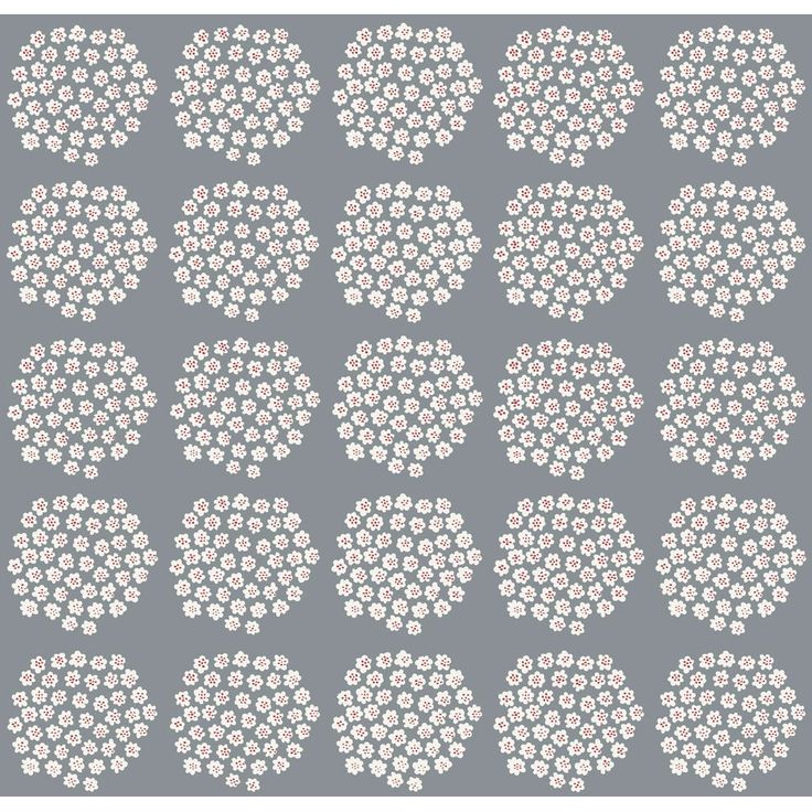 Tapetti Marimekko Puketti, siniharmaa, 0.7x10.05m
