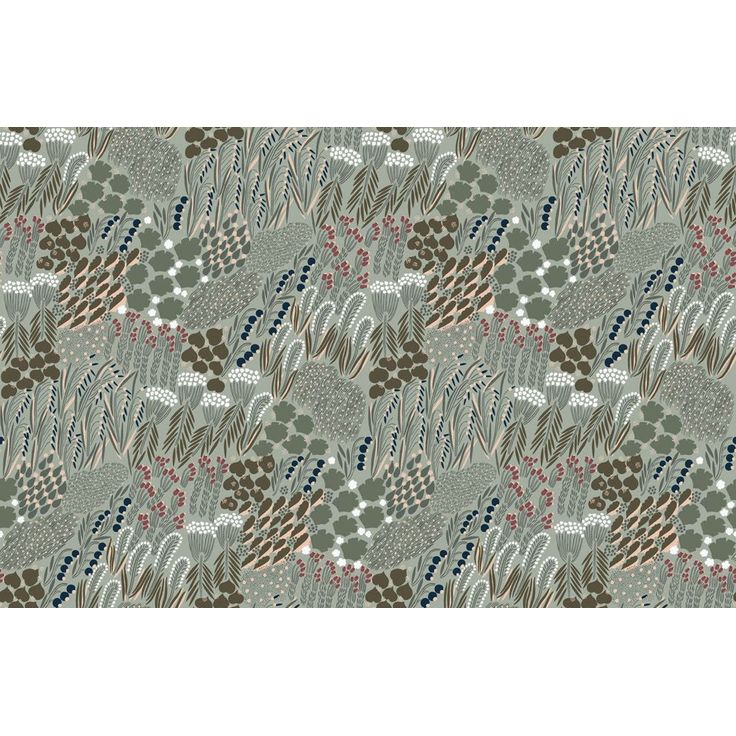 Tapetti Marimekko Pieni letto, vihreä, 0.7x10.05m