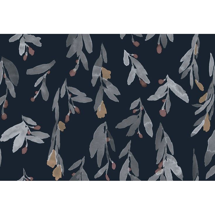 Tapetti Marimekko Pieni hyhmä, tummansininen, 0.7x10.05m