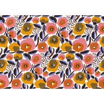 Tapetti Marimekko Rosarium, värikäs, 0.7x10.05m