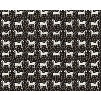 Tapetti Marimekko Musta tamma, mustavalkoinen, 0.7x10.05m