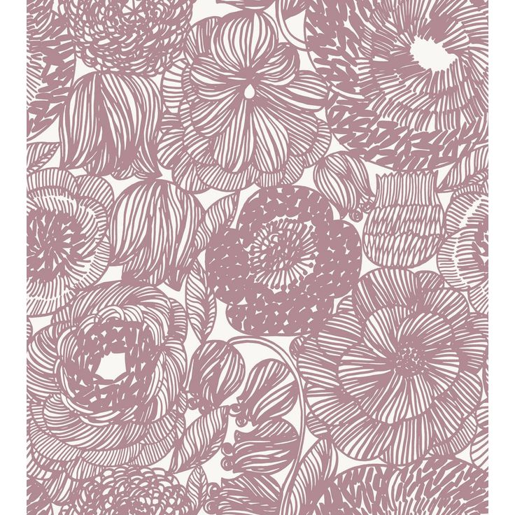 Tapetti Marimekko Kurjenpolvi, marjapuuro, 0.7x10.05m