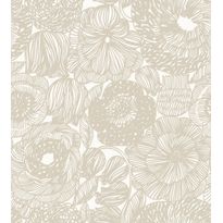 Tapetti Marimekko Kurjenpolvi, beige, 0.7x10.05m