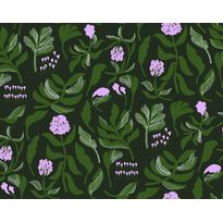 Tapetti Marimekko Kasvio, musta/vihreä, 0.7x10.05m