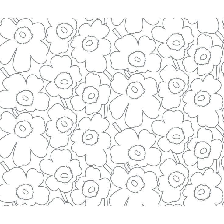 Tapetti Marimekko Piirto Unikko, 0.7x10.05m, non-woven