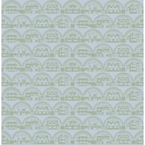 Tapetti Mini Moderns Metroland, 0.52x10m, paperi, sini-vihreä