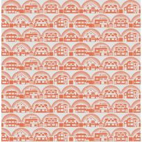 Tapetti Mini Moderns Metroland, 0.52x10m, non-woven, oranssi