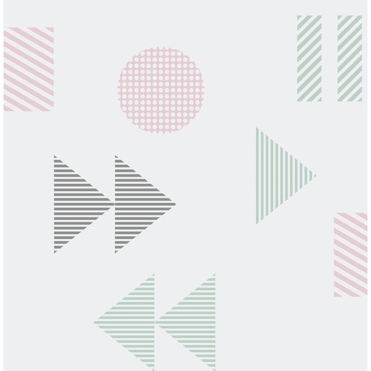 Tapetti Mini Moderns Play/Record, 0.52x10m, paperi, pastelli