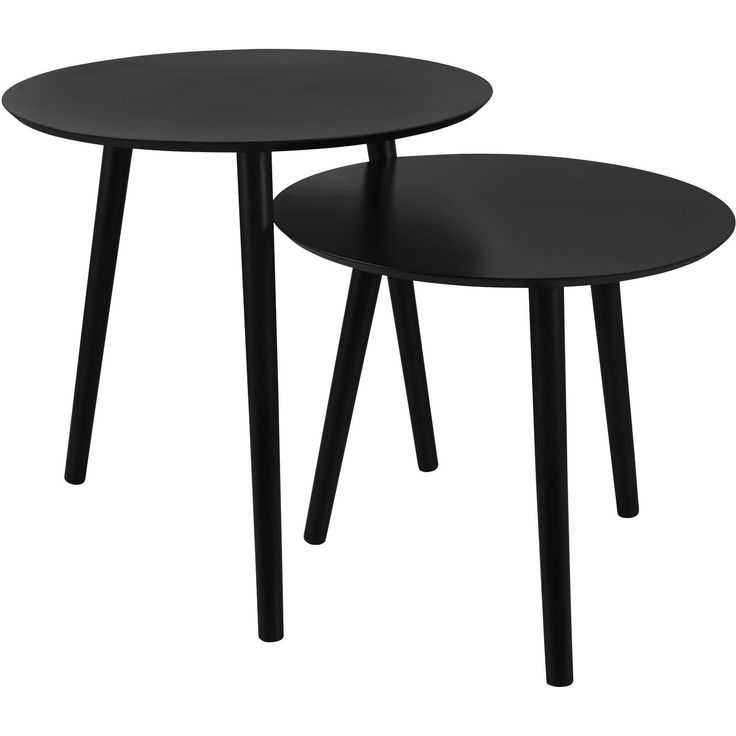 Sarjapöytä M&M Vilana Ø50cm + Ø45cm musta