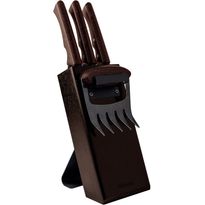 Barbecue-veitsitukki Tramontina 5 osaa musta