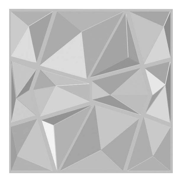 Sisustuslevy Mannerlaatta 3D Diamond 500x500 mm