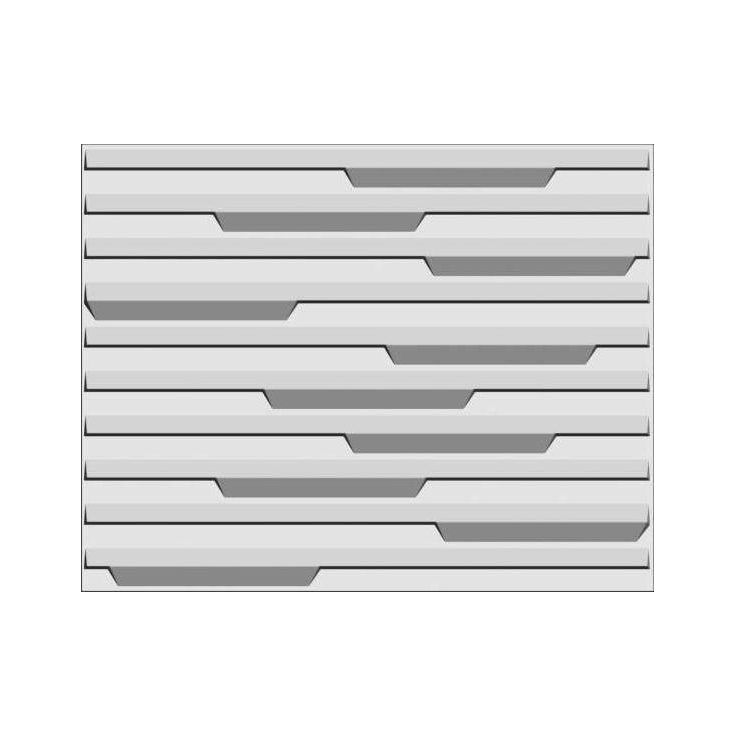 Sisustuslevy Mannerlaatta 3D Piano 800x625 mm