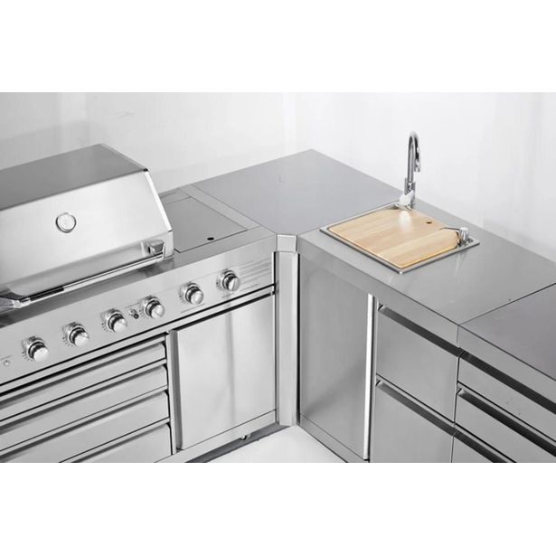 Kesäkeittiön kulmamoduuli Myoutdoorkitchen Stainless Collection