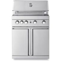 Vapaasti seisova kaasugrilli 4 poltinta ja infrapunalämmitin Myoutdoorkitchen Stainless Collection