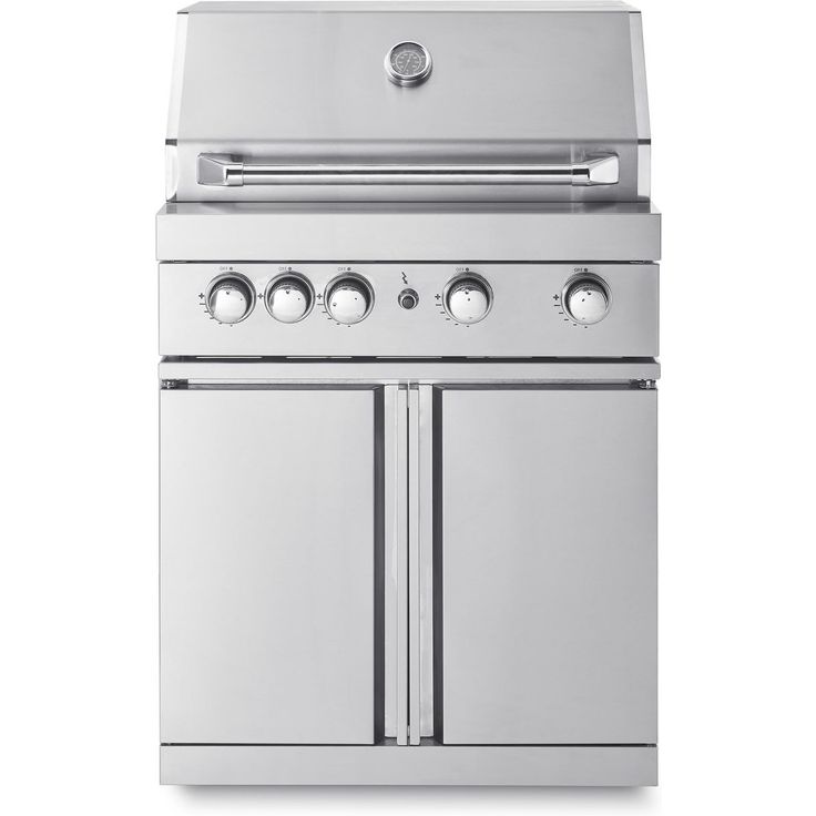 Vapaasti seisova kaasugrilli 4 poltinta ja infrapunalämmitin Myoutdoorkitchen Stainless Collection
