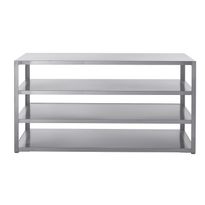 Kesäkeittiön työtasomoduuli hyllyillä Myoutdoorkitchen, 180 cm, ruostumaton teräs