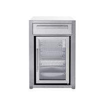 Kesäkeittiön jääkaappimoduuli Myoutdoorkitchen, vapaasti seisova, ruostumaton teräs