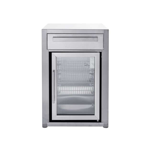 Jääkaappimoduuli Myoutdoorkitchen Nordic Line, vapaasti seisova, ruostumaton teräs