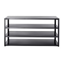 Kesäkeittiön työtasomoduuli hyllyillä Myoutdoorkitchen, 180 cm, musta