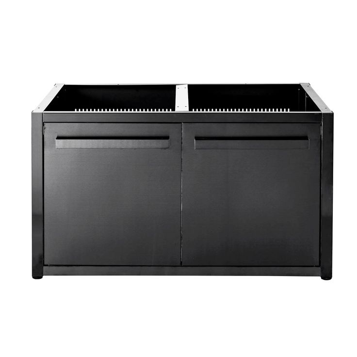 Perusmoduuli ovella Myoutdoorkitchen Nordic Line, 120 cm, 2 moduulia, musta