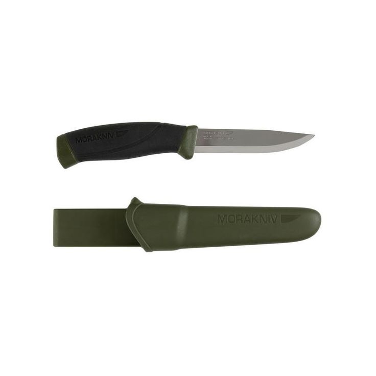 Puukko Morakniv Companion, 2, 5mm, sotilasvihreä kahva