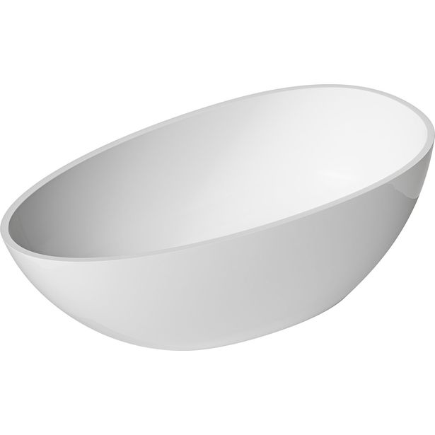 Kylpyamme Mora Lava IV, 820x418 mm, valkoinen