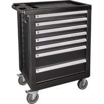 Työkaluvaunu JBM Black Edition, työkaluilla, 172 osaa, musta