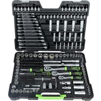 Räikkä- ja hylsysarja JBM 1/4&quot;+3/8&quot;+1/2&quot;, 216 osaa