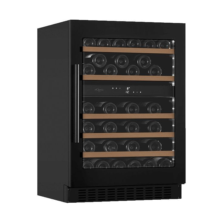 Viinikaappi mQuvée WineCave 780 60D WCD60AB-780, 29.5cm, 2 lämpötila-aluetta, integroitava, antrasiitti